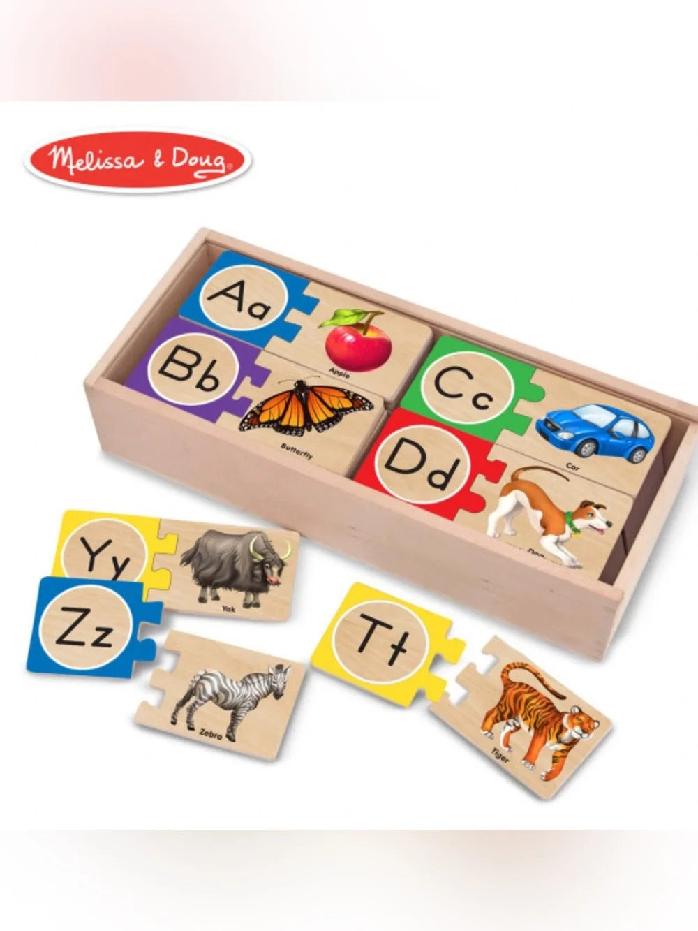Melissa & Doug Wooden Alphabet Puzzle